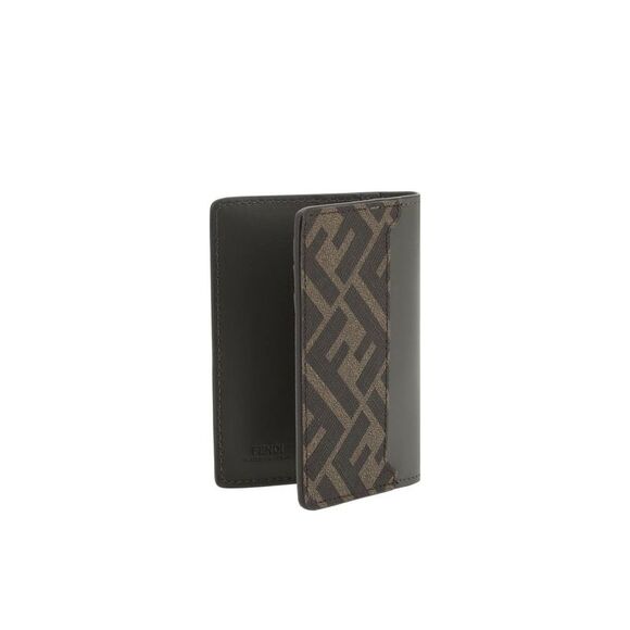 Fendi Calfskin Billfold Card Holder with FF Plaque - Picture 2 of 3